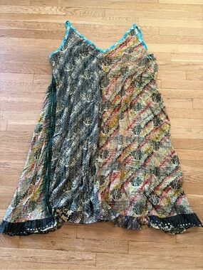 Boho kantha dress upcycled clothing